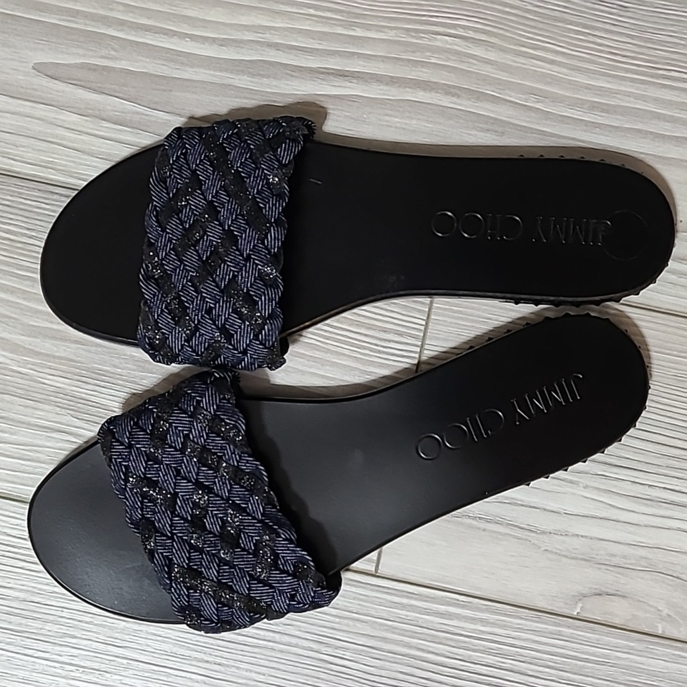 Jimmy Choo Indigo Black Sandals